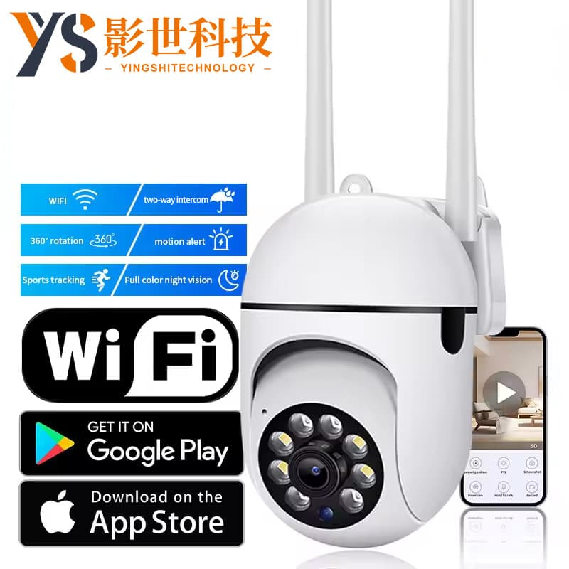 A7 Cross-Border Hot Selling High-Definition 1080P Camera with Night Vision, Smart WiFi, Voice Intercom, and Remote Security Monitoring