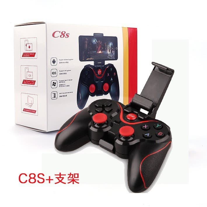 C8s Bluetooth Game Controller for Android iOS PC PS3 PS4 Switch 2.4G Wired Wireless Gamepad In Stock