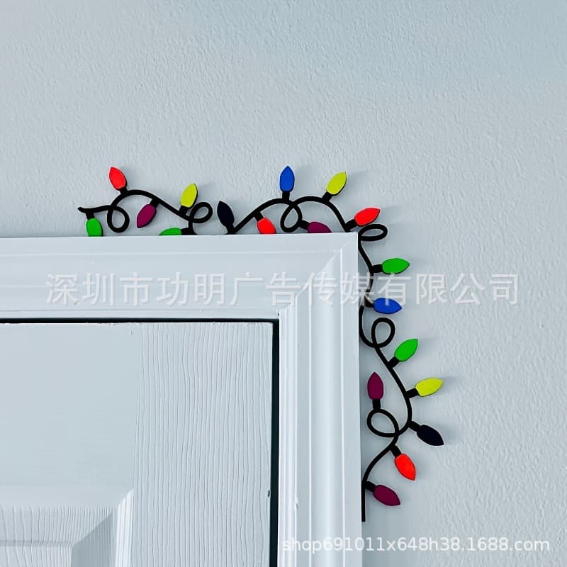 Christmas door corner decoration sign door corner sign Christmas door decoration Christmas decoration Santa Claus door sign hanging decoration