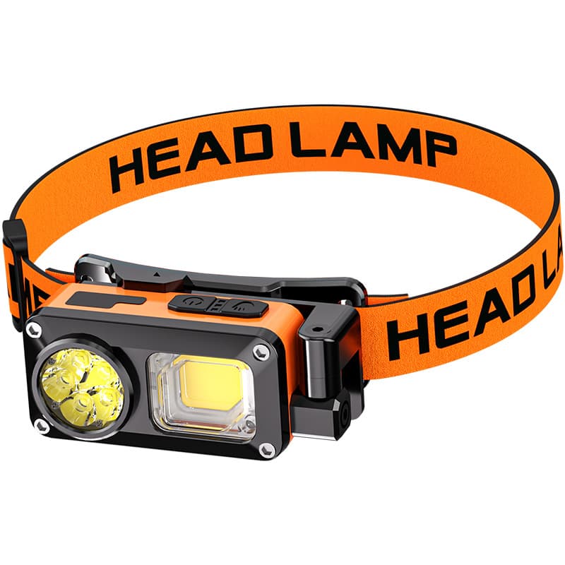 Cross-border High-power Induction Headlamp LED Waterproof Rechargeable Head-mounted Fishing Light Mining Light Outdoor Dual-source Camping Light