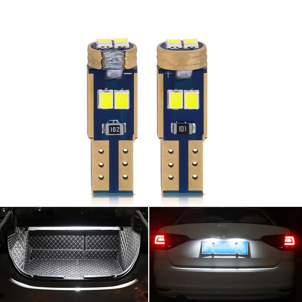 Car instrument light T5 2016 6SMD indicator light license plate light led decoding modified non-polar instrument bulb