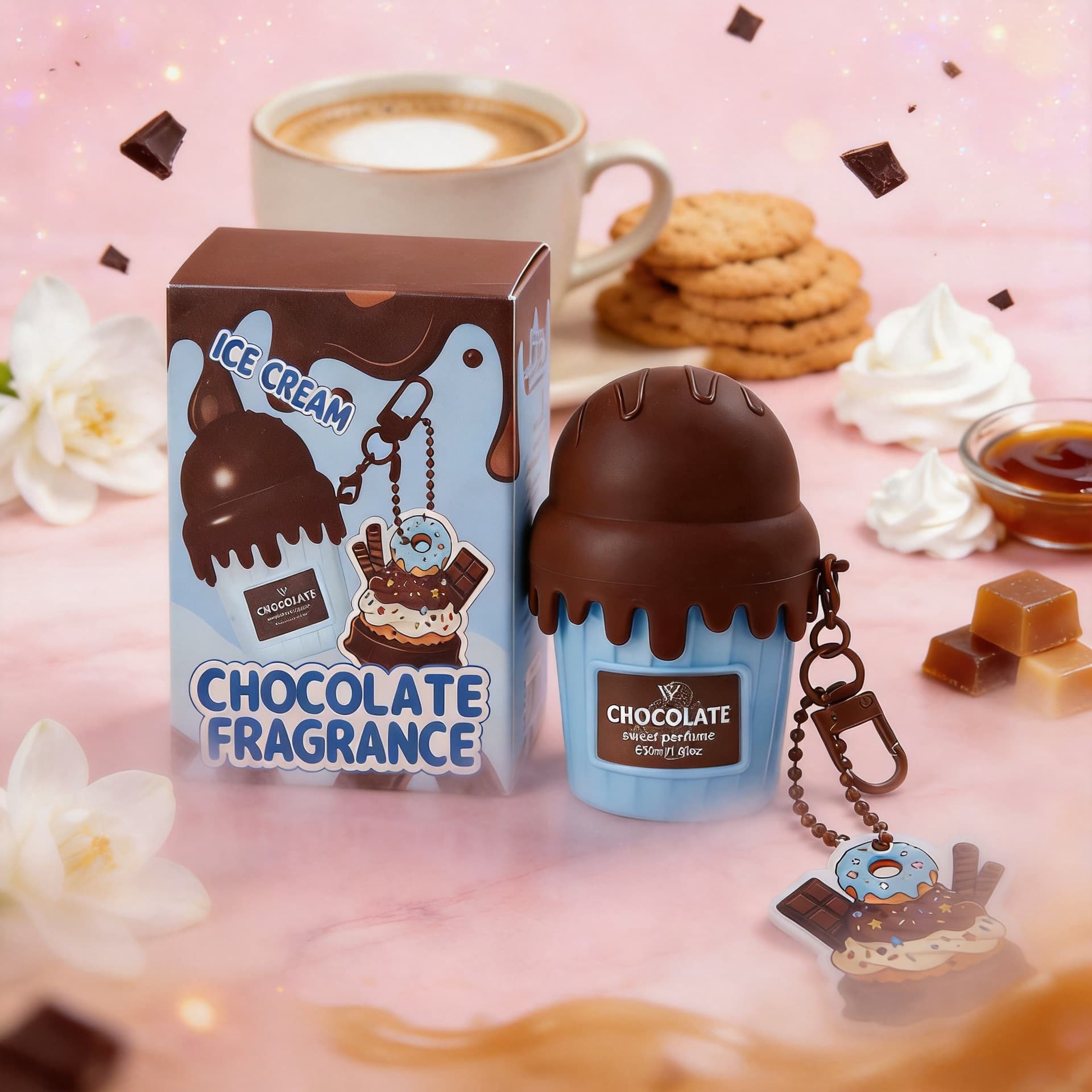 Cross-border supply for Europe, America, and Middle East: Gourmet ice cream-inspired women's perfume body spray, long-lasting fragrance, factory wholesale