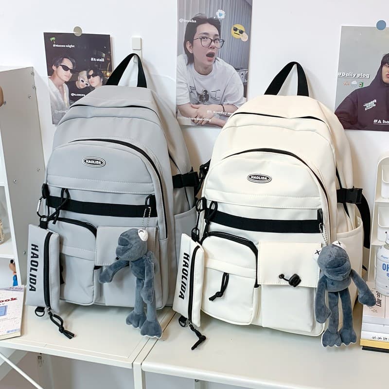Backpack 2026 New Street Trend Large Capacity Student School Bag Simple Workwear Casual Travel Backpack Women