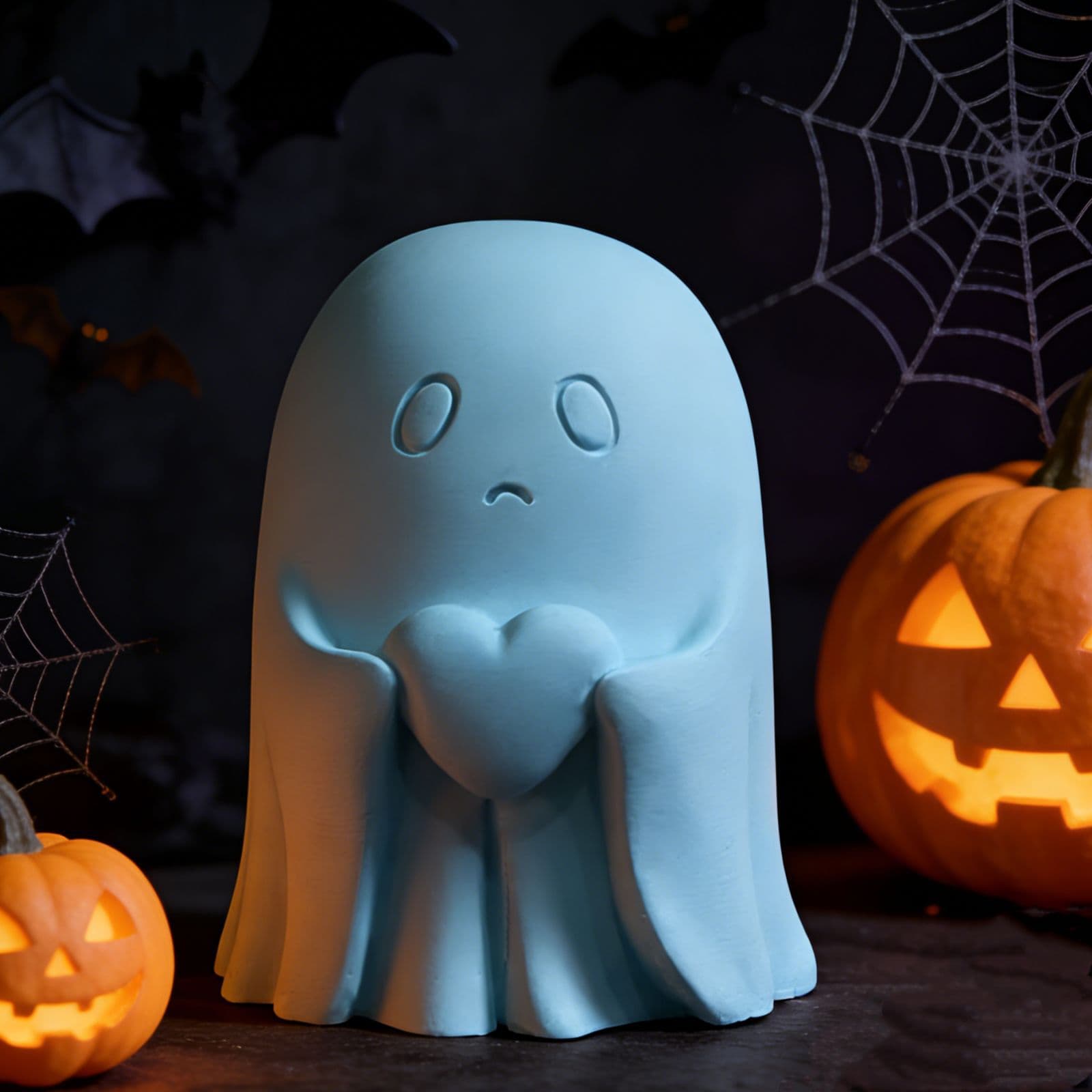 Ghost Ornament Mold Ornament Candle Plaster DIY Plaster Ornament Candle Holder Silicone Mold W1052