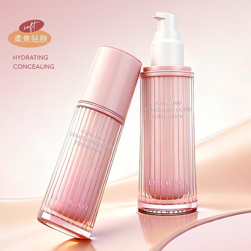 Leichi Moisturizing Concealer Foundation, Hydrating, Concealing, Pore-Minimizing, Waterproof & Sweatproof, Student Natural Look BB Cream