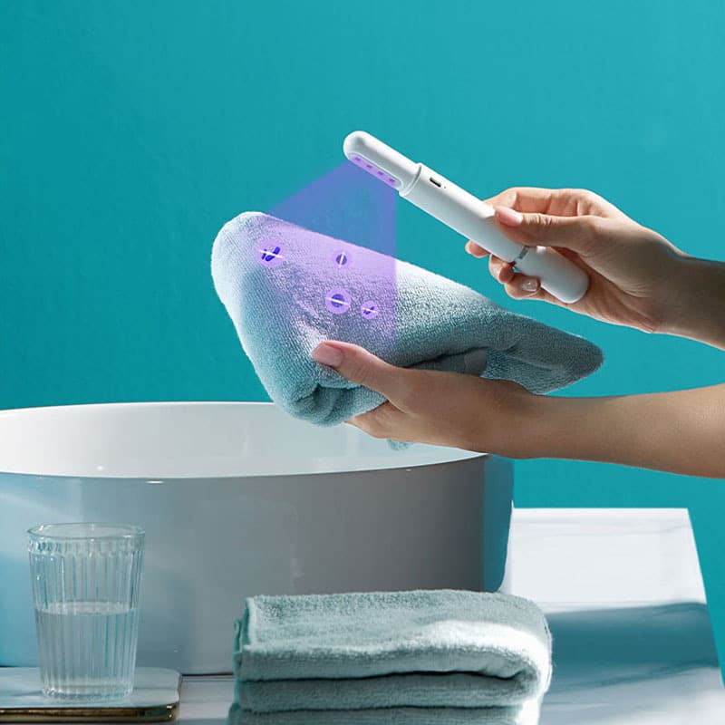 Small household power adapter manufacturer's new portable LED ultraviolet disinfection stick, UV lamp disinfection pen, UVC sterilizer