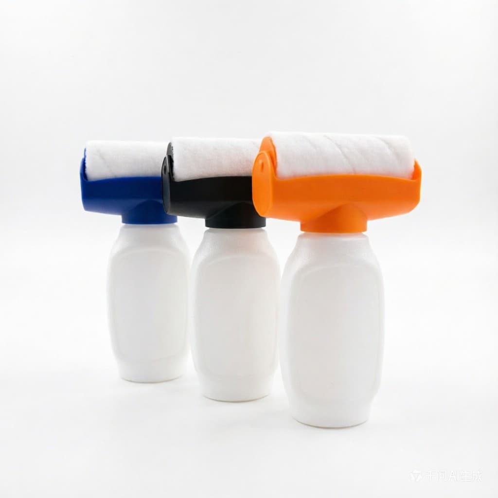 500ml Empty Paint Roller Bottle, Wall Latex Paint Bottle, Roller Brush Bottle