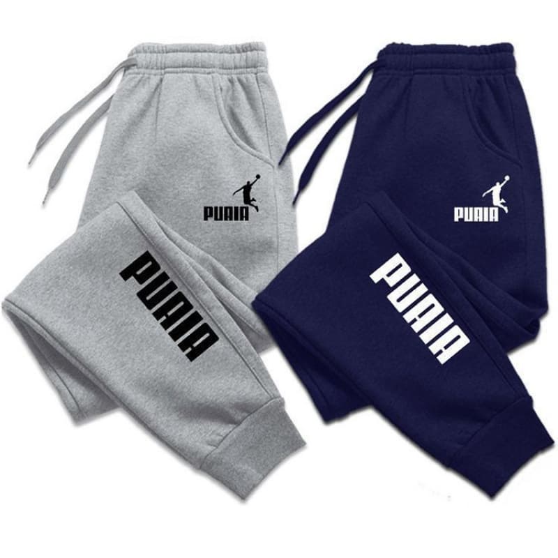 Men's Sweatpants New Fall/Winter Casual Joggers with Fleece Lining, Unisex Street Style Long Pants