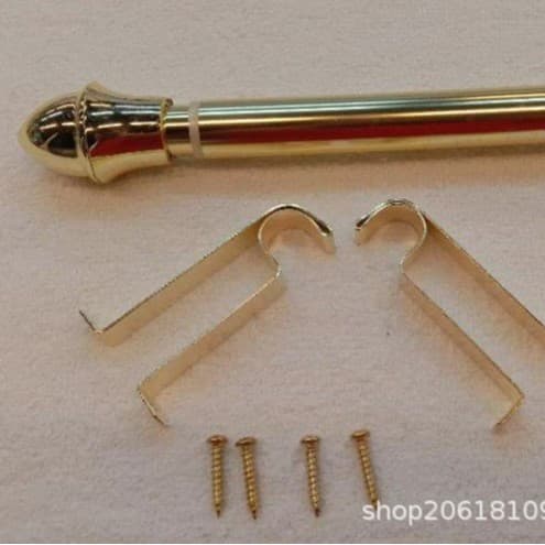 Telescopic Curtain Rods, Simple Roman Rod Tracks from Manufacturer, Thick Single Metal Rods at Competitive Prices for Cross-border