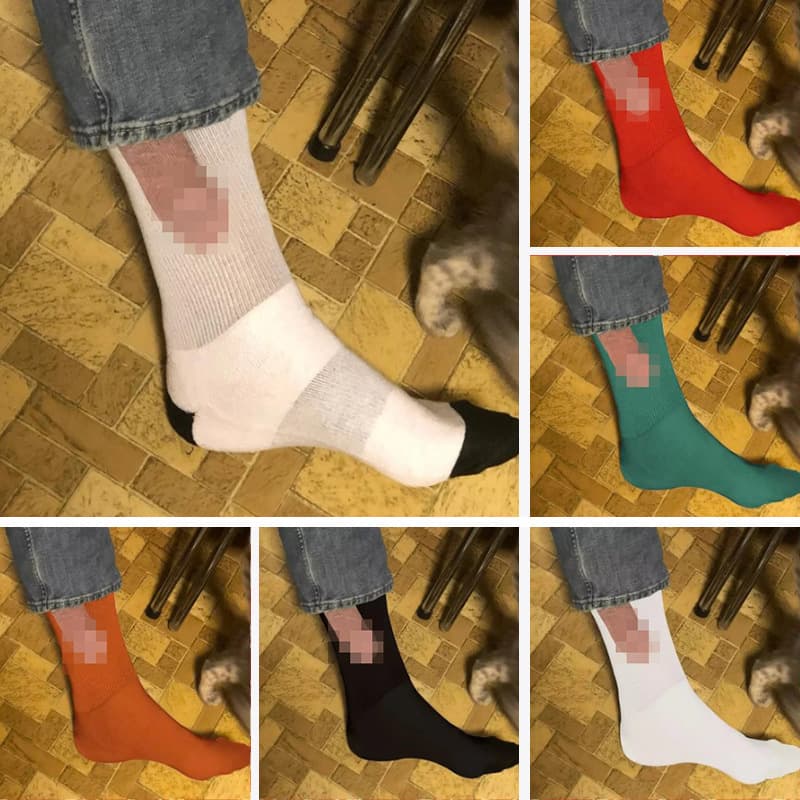 Cross-border New Product Show Off Funny Colorful Socks Novelty Quirky Socks