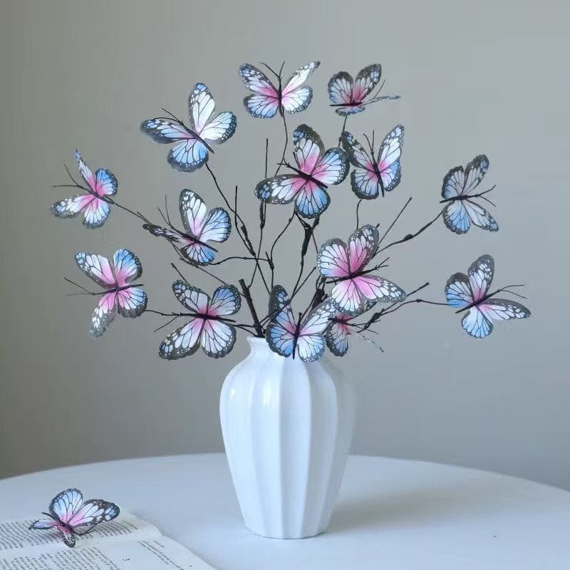 Simulation Dry Branches Butterfly Artistic Flower Arrangement Decoration Wedding Landscaping Layout Simulation Butterfly Manufacturer Supply