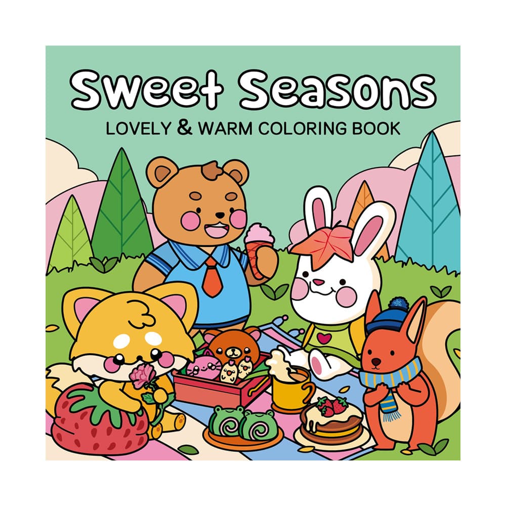 New Cross-Border Coloring Book 40 Pages Sweet Four Seasons Coloring Book Coloring Book Drawing Coloring Book