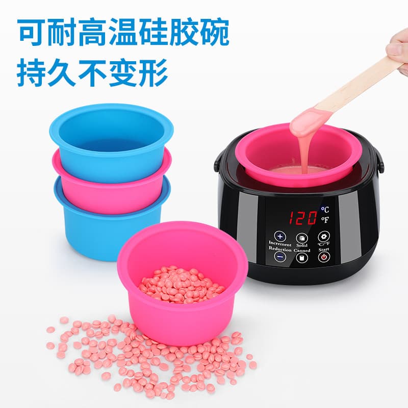 Wax Warmer Silicone Inner Liner Wax Melting Bowl, Beauty Face Mask Powder Mixing Bowl, High Temperature Resistant Depilatory Wax Bean Bowl, Beauty Tool