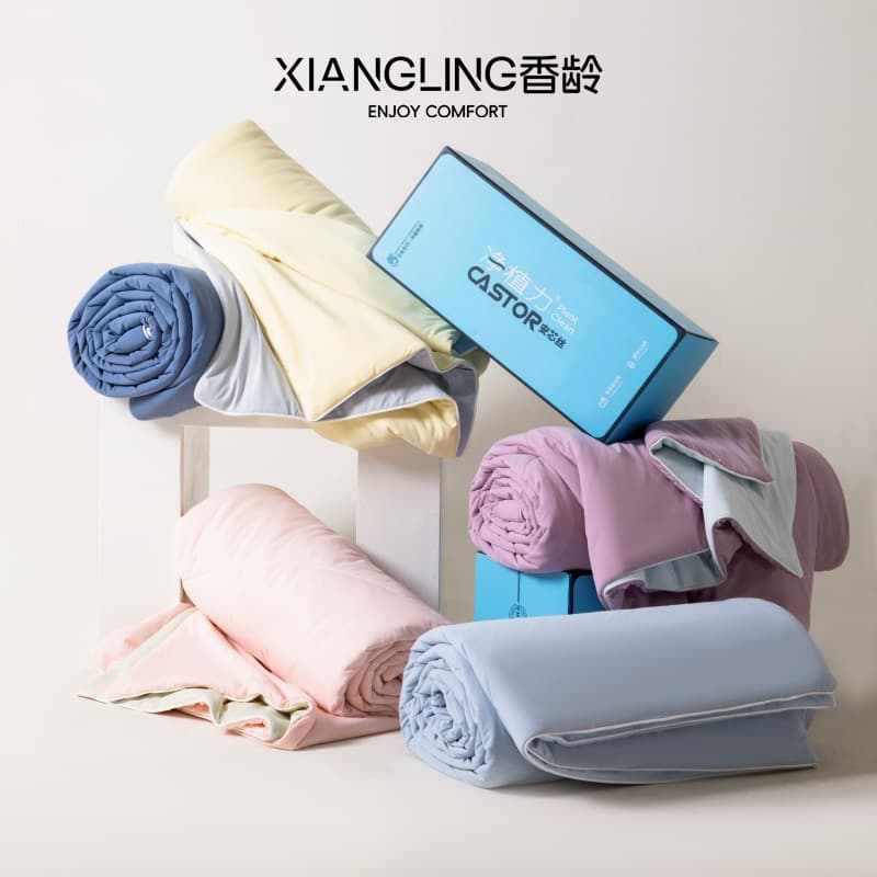 [This is called a cool silk summer quilt] Extra cool and machine washable antibacterial summer quilt