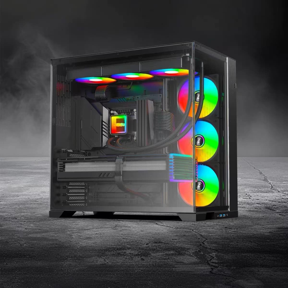 JEYI Jiayi 240/360 All-in-One CPU Water Cooler 120mm RGB ITX Desktop Computer Case Fan