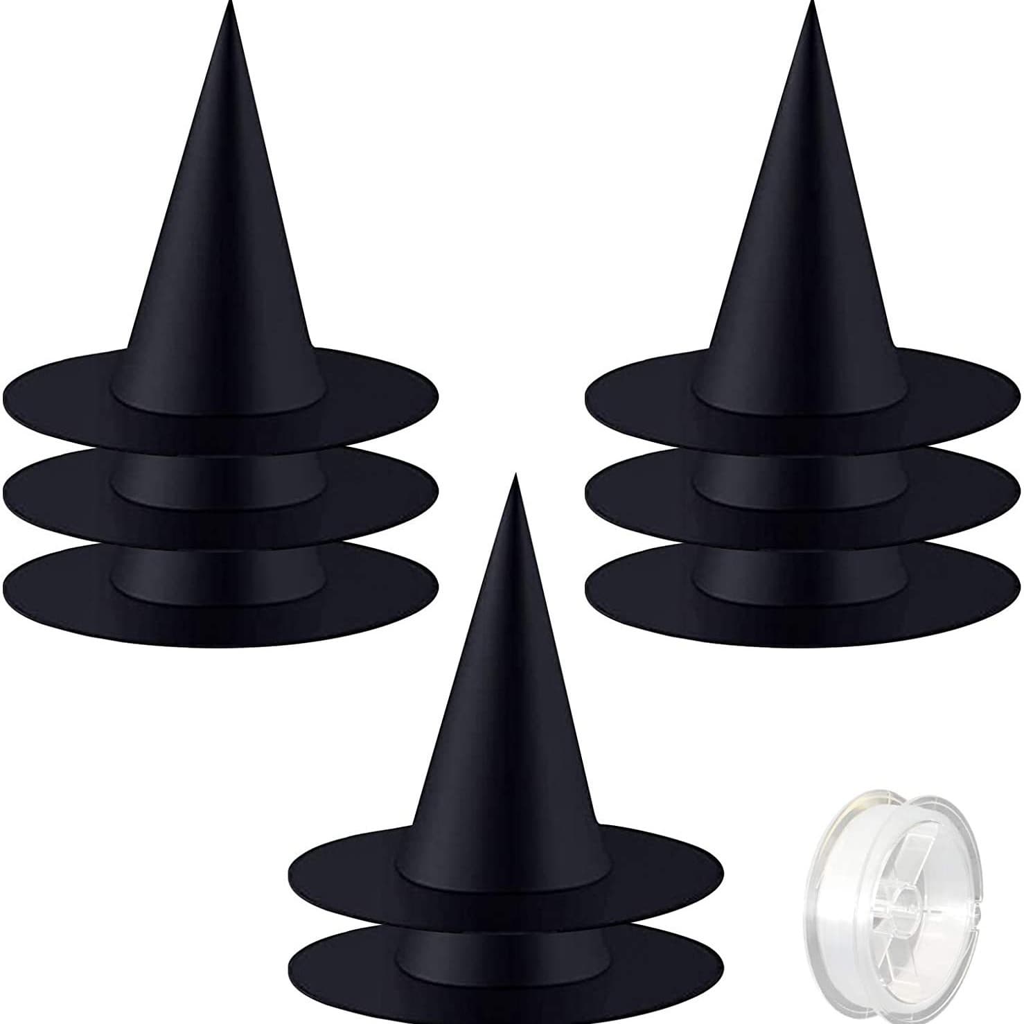 Halloween Black Witch Hat Oxford Fabric Witch Hat Harry Potter Magician Witch Magic Hat