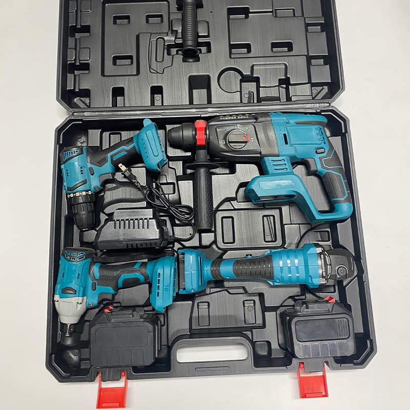 Cross-border Electric Tool Kit Wholesale 2/3/4-Piece Set for Home Renovation and Factory Use, Multi-function Lithium Power Tools Factory Direct