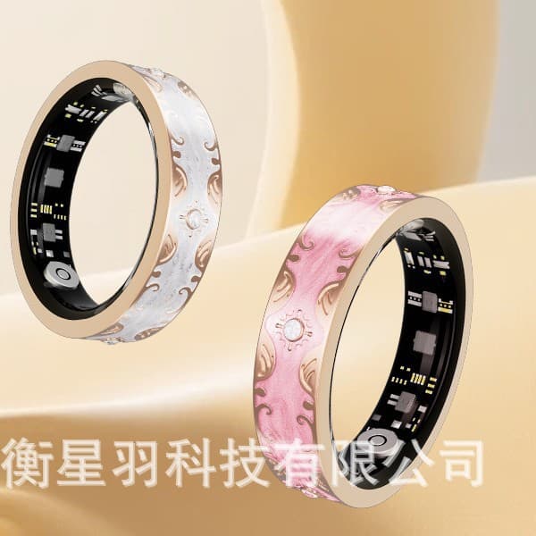 New cross-border enamel V10 smart ring with heart rate, blood oxygen, exercise, and sleep monitoring; IP68 waterproof.