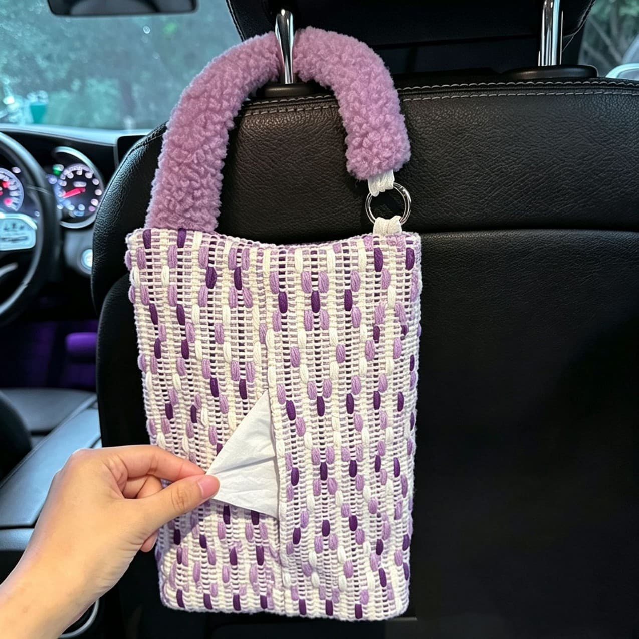 Car Trash Can, Car Interior Garbage Bag, Premium Umbrella Storage Bucket, Hanging Organizer for Car
