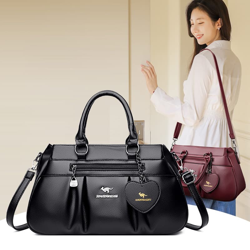 Cross-border Foreign Trade Women's Bag 2026 New Style Middle-Aged Women's Bag Practical Single Shoulder Crossbody Bag Minimalist Mother-in-Law Mom Handbag