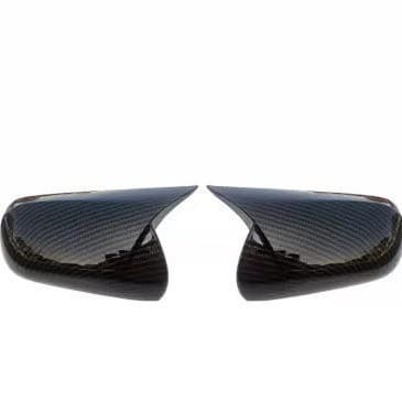Compatible with 06-11 Toyota Camry, Reiz, Corolla Rearview Mirror Cover Horn Carbon Fiber Pattern Mirror Shell