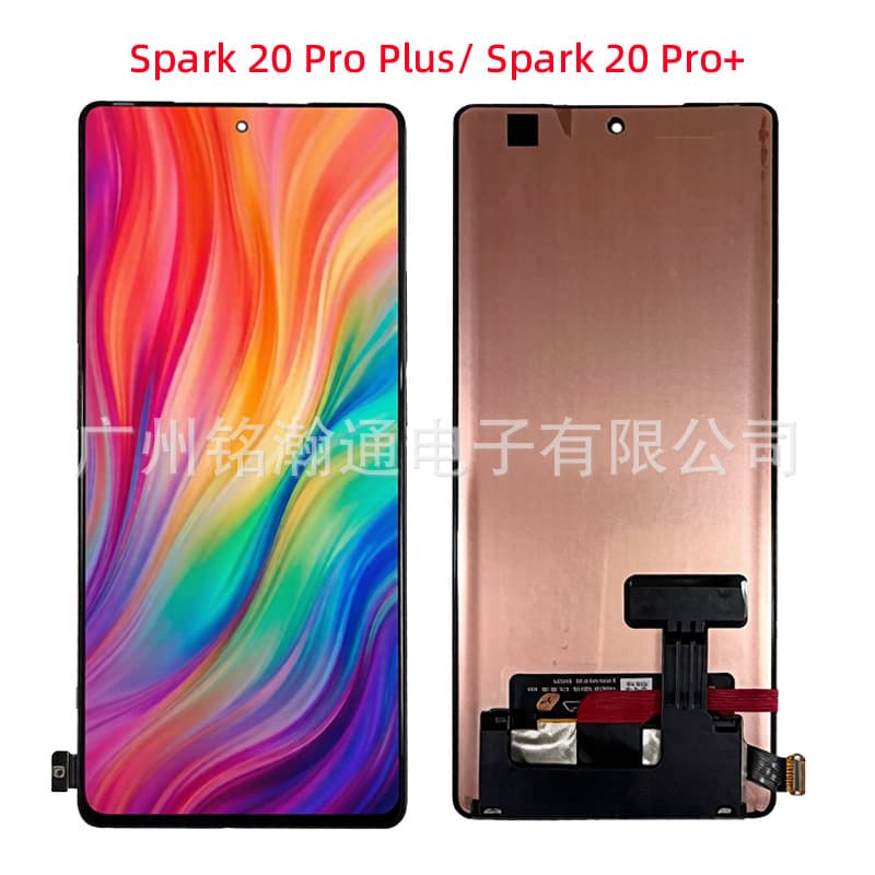 Compatible with Tecno Spark 20 Pro+ Plus KJ7 LCD Display Screen Assembly