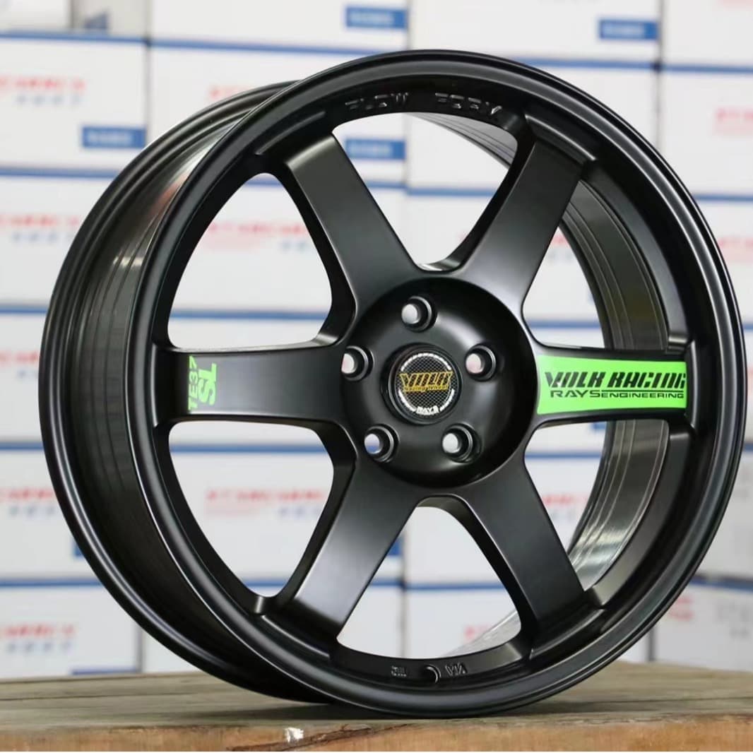 TE37 Rotary Wheel Hub Modified Car Wheel Hub Aluminum Alloy Car Tire Bell Car Bell Lightweight Vacuum Tire