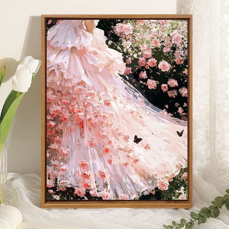 Beautiful things DIY digital oil painting healing decompression hand-painted filling coloring difficult acrylic decorative painting
