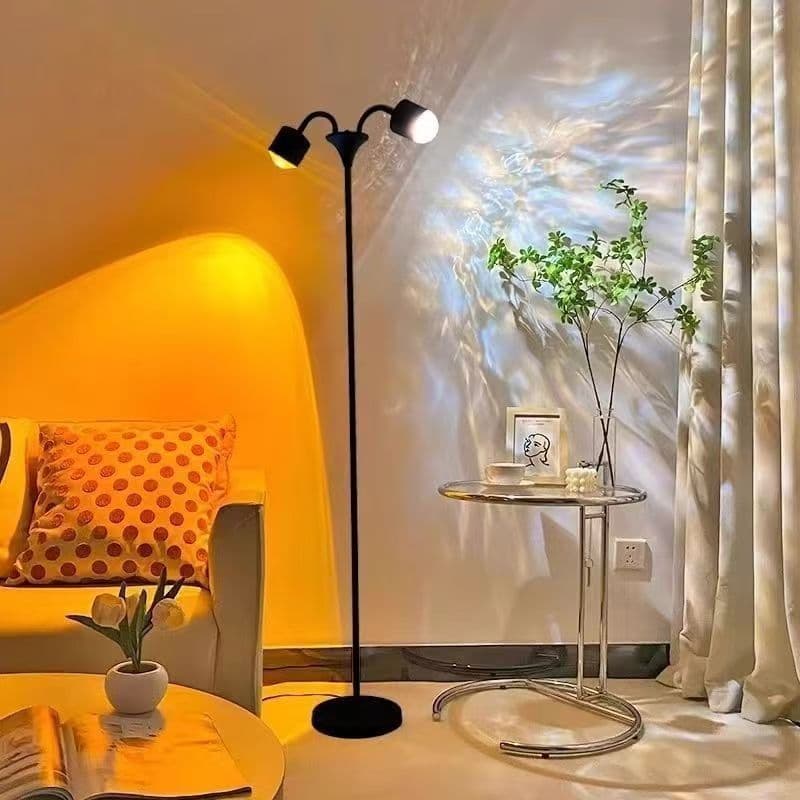 Trending Water Ripple Dual-Head Sunset Ambiance Lamp for Bedroom Live Stream Background Premium Beauty Sunset Lamp