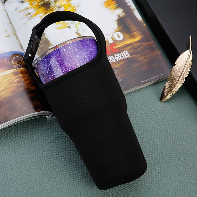 Factory 30oz Drop-Proof Insulated Handle Car Cup Tumbler Protective Sleeve, Shockproof Thermal Water Bottle Cover, Customizable Cup Printing