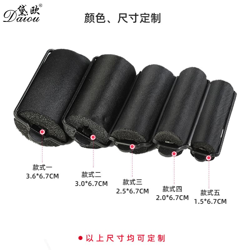 Custom Fabric-Wrapped Sponge Hair Roller with Buckle DIY Curler Bangs Styling Hair Tool Color-Setting Customizable