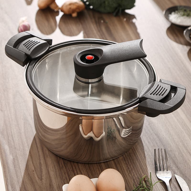 Thickened 304 Stainless Steel Multifunctional Pressure Cooker Large Capacity Soup Making Pot Universal for Gas And Induction Coo
