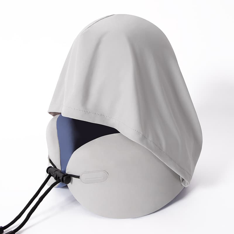 Cooling U-Shaped Pillow Memory Foam Travel Portable Foldable U-Pillow Nap Car Airplane Pillow Refreshing Ice Silk Neck Pillow
