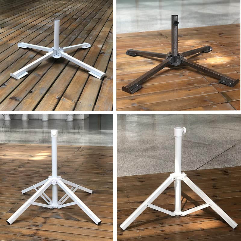 Sun umbrella four-legged base outdoor umbrella folding tripod beach umbrella cross metal umbrella seat fishing umbrella accessories