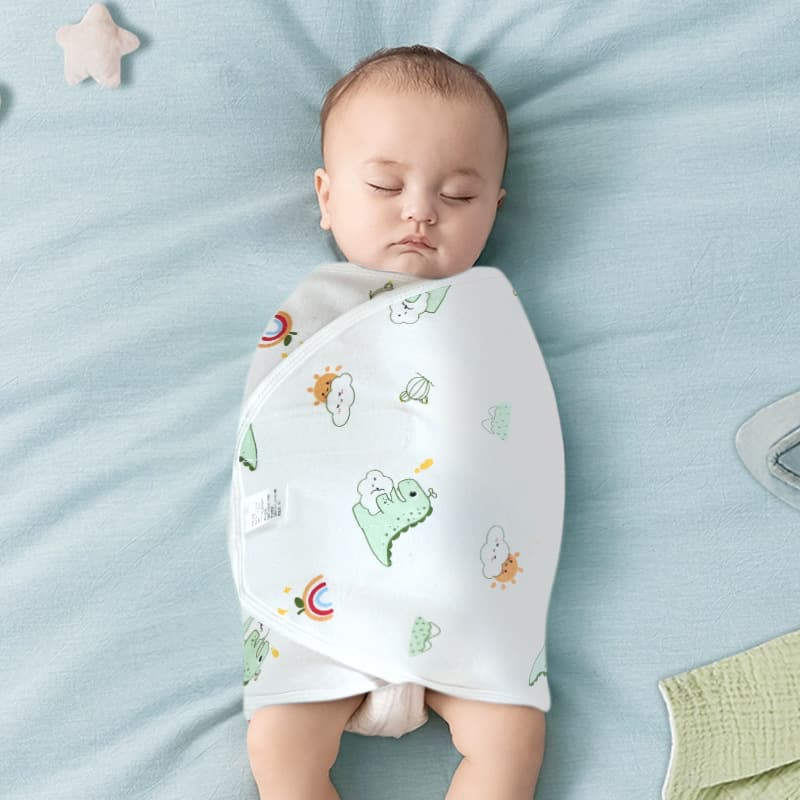 Baby Anti-Startle Sleep Sack Cotton Swaddle Wrap for Newborns Quiet Sleep Spring Summer Thin Blanket