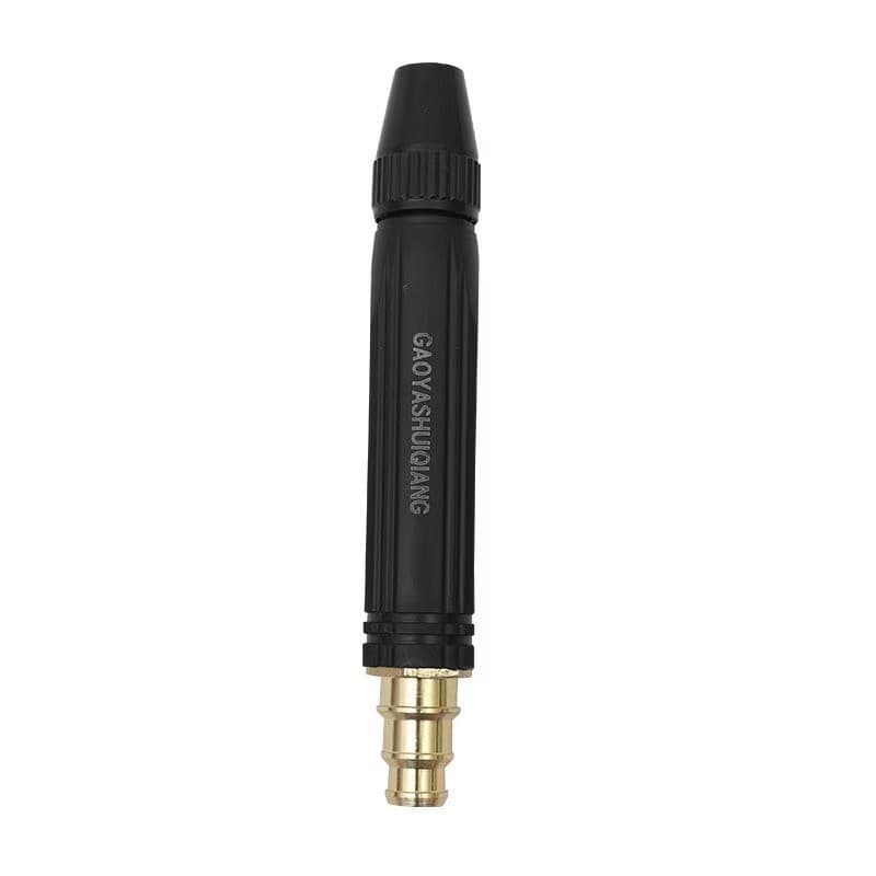 Black Plastic Straight Spray Gun Car Wash High Pressure Nozzle Garden Watering Household Cleaning Black King Kong Nipple Pagoda Water Gun