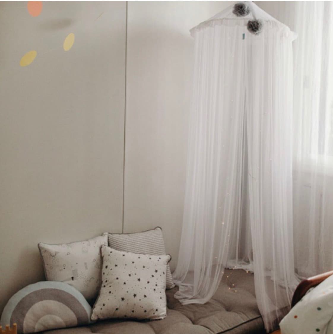 INS in stock Amazon dome bed curtain Nordic Children's mosquito net ins style ceiling game bed tent bed curtain