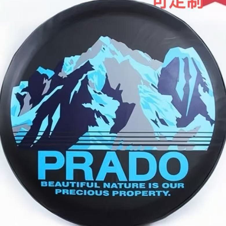 Suitable for Prado Land Cruiser RV4 Leather PVC Spare Tire Cover Anti-Rain Dust Tire Protector Sunshade