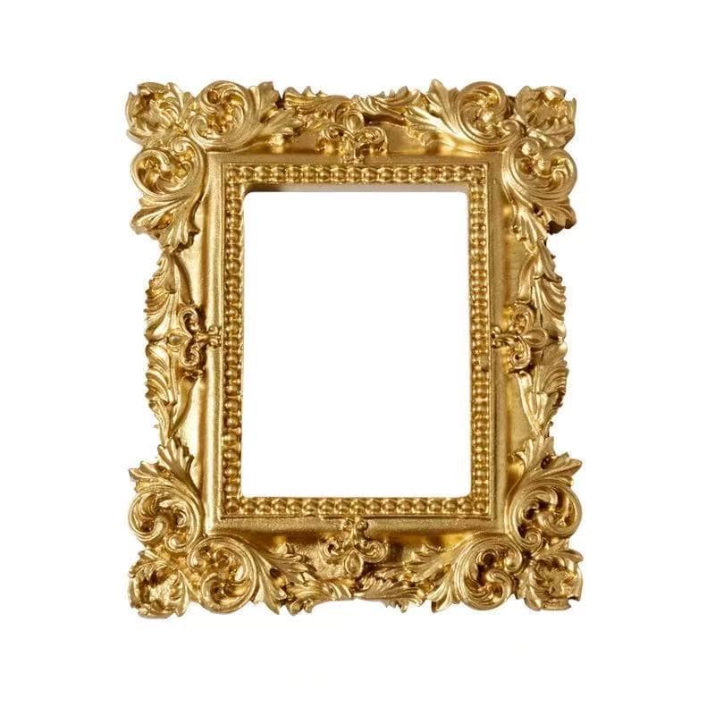 Embossed Photo Prop Mini Picture Frame Ornament for Nail Art, Earrings, Jewelry Photography Props, Decorative Background for Photo Shoots