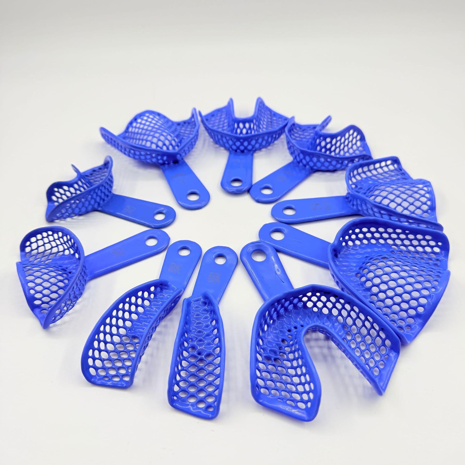 Factory Wholesale Dental Tray Oral Plastic Steel Tray Impression Material Disposable Mesh Oral Tray