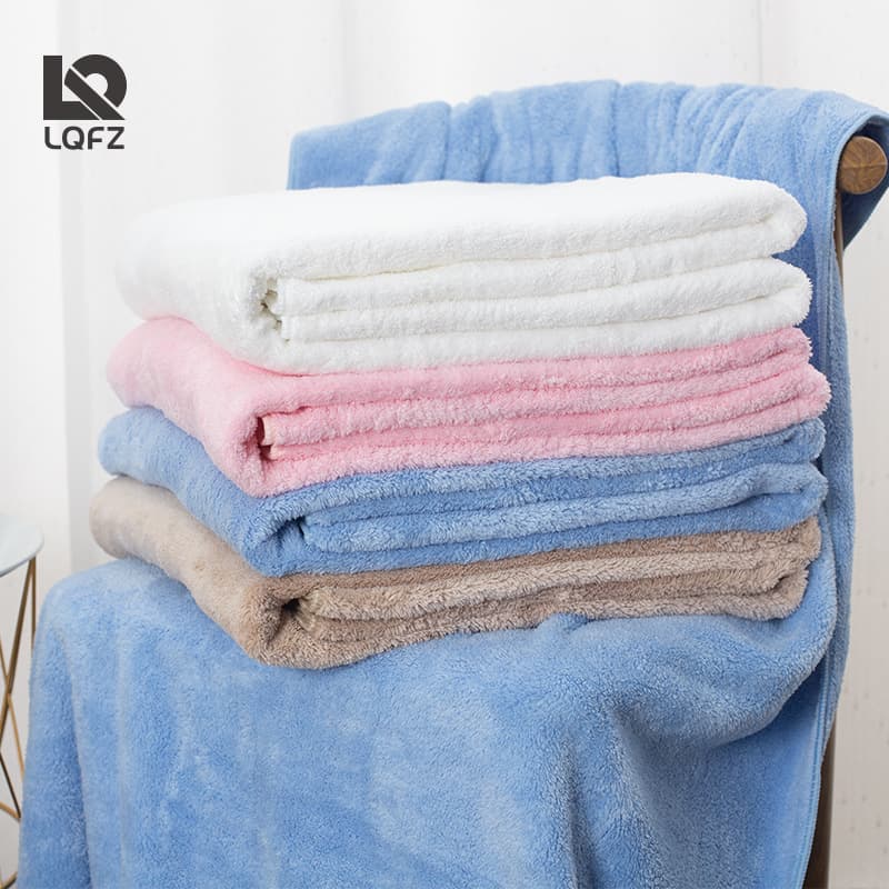 Thickened Bath Towel for Bathing, Strong Water Absorption, for Home, Hotel, Men's and Women's Beach Towel, Wholesale Multi-Color Bath Towel and Beach Towel