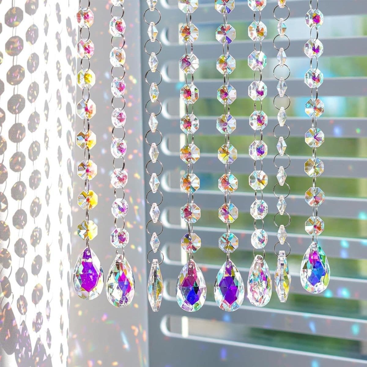 Crystal sun catcher lighting pendant sun catcher prism ball rainbow maker diy garden decoration new product