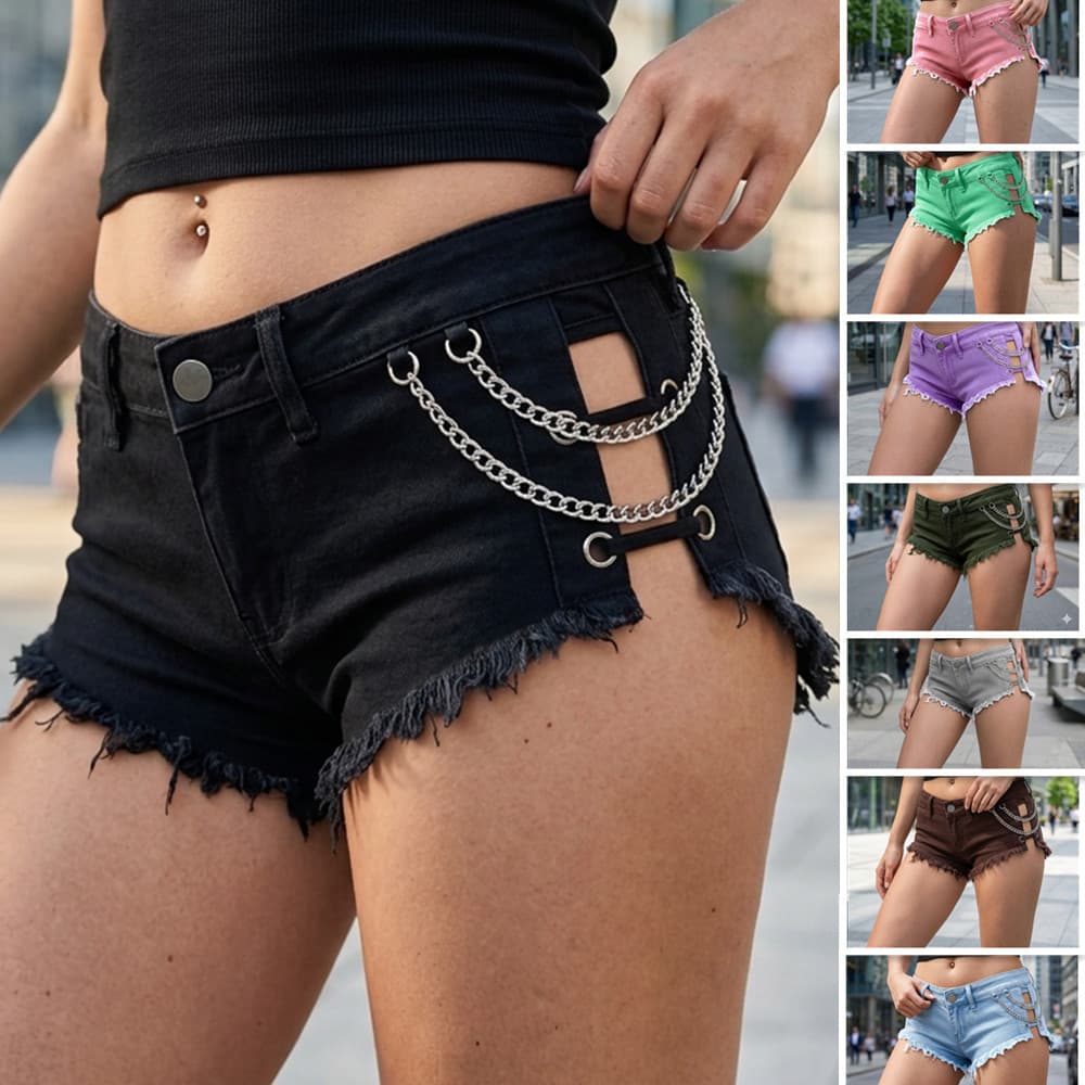 European and American Beach Shorts 2026 Autumn Women's Denim Shorts Amazon European Version Washed Shorts Wish Outdoor Casual Sports