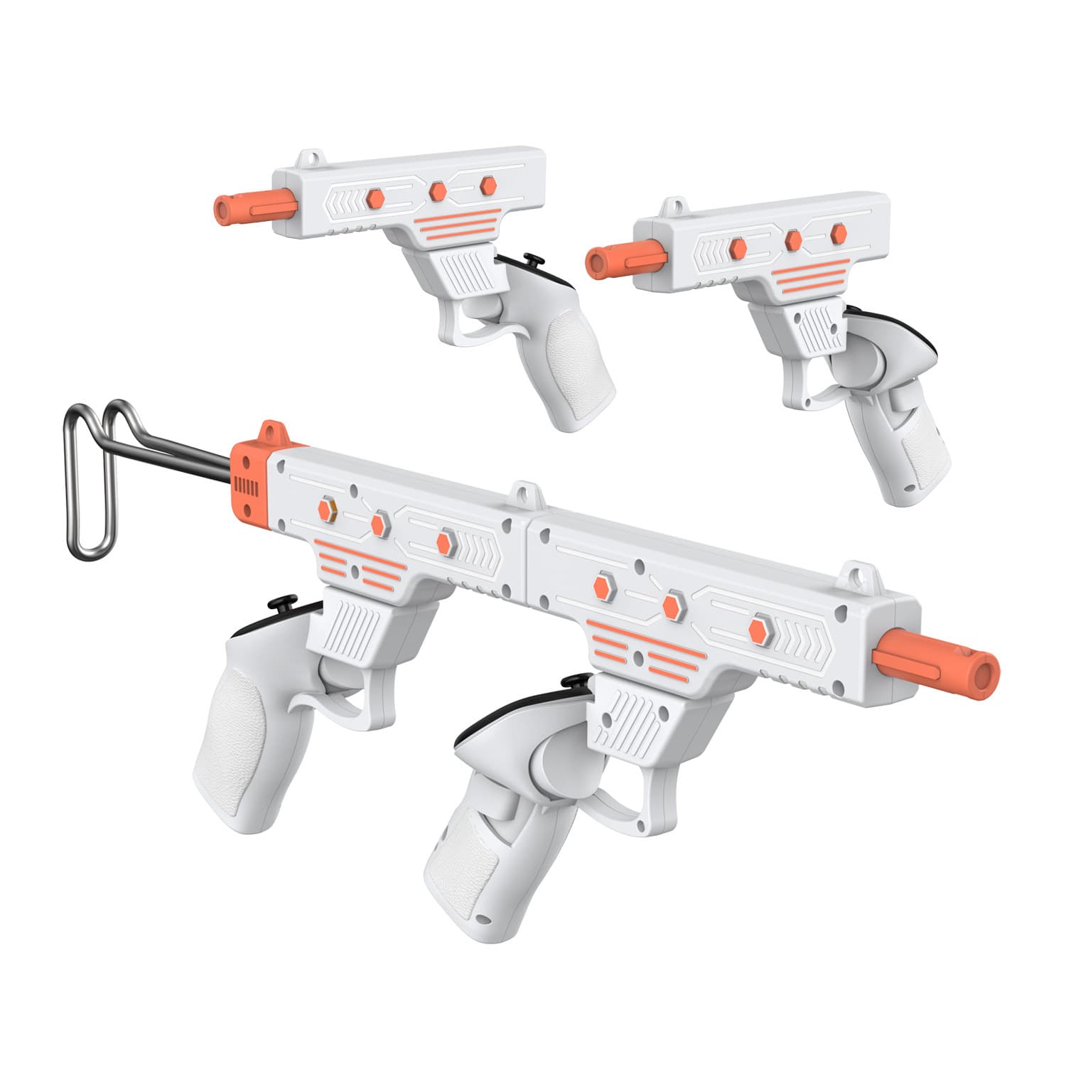 Compatible with Meta Quest 3 / 3S VR Controller Gun Stock Shooting Game Gun Stock VR Controller Game Gun