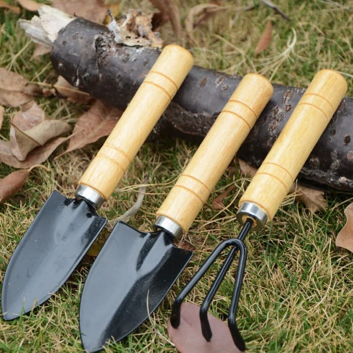 Potted small shovel for planting flowers and gardening tools for planting succulents tool set mini three-piece set household shovel