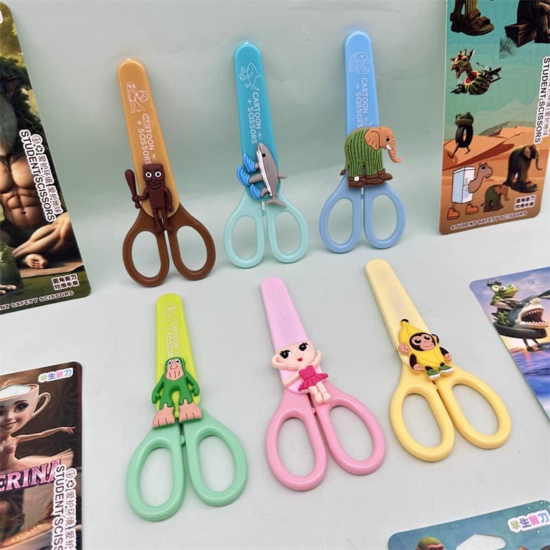 Hot-selling Overseas "Shan Hai Jing" Cartoon Children's Safety Stainless Steel INS Cute Kindergarten Handmade DIY Cross-border Wholesale