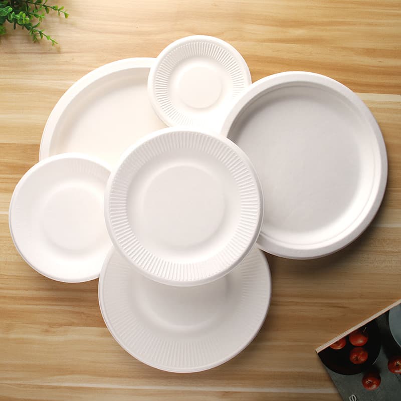 Disposable plate paper plate cake plate thickened fruit plate tray vegetable plate cutlery paper plate bone plate snack plate