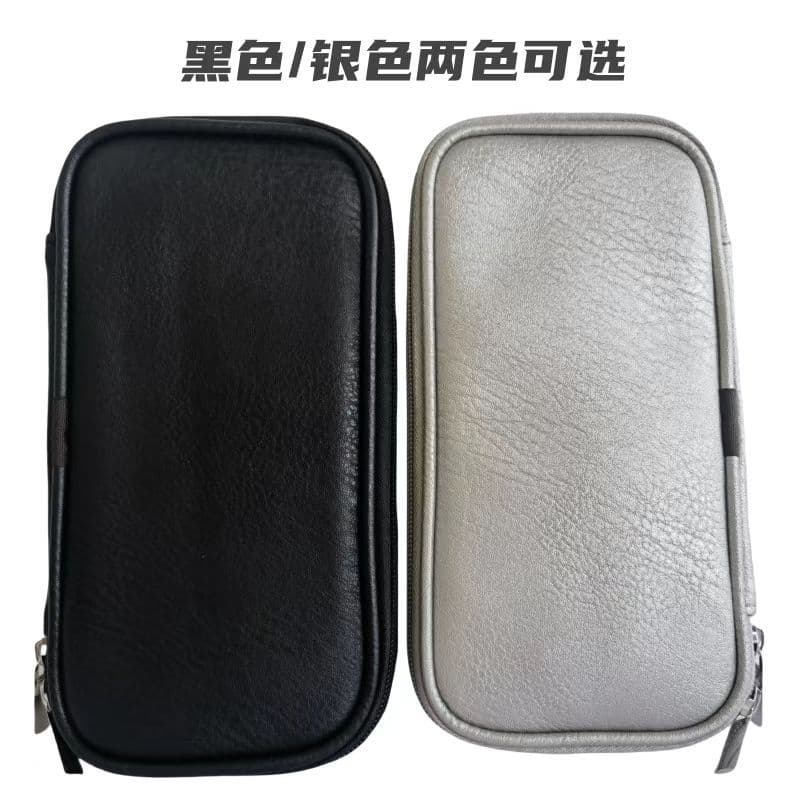 Factory Stock Black Double Zipper Makeup Brush Bag Multifunctional Makeup Brush Storage Bag High-End Waterproof Portable Bag