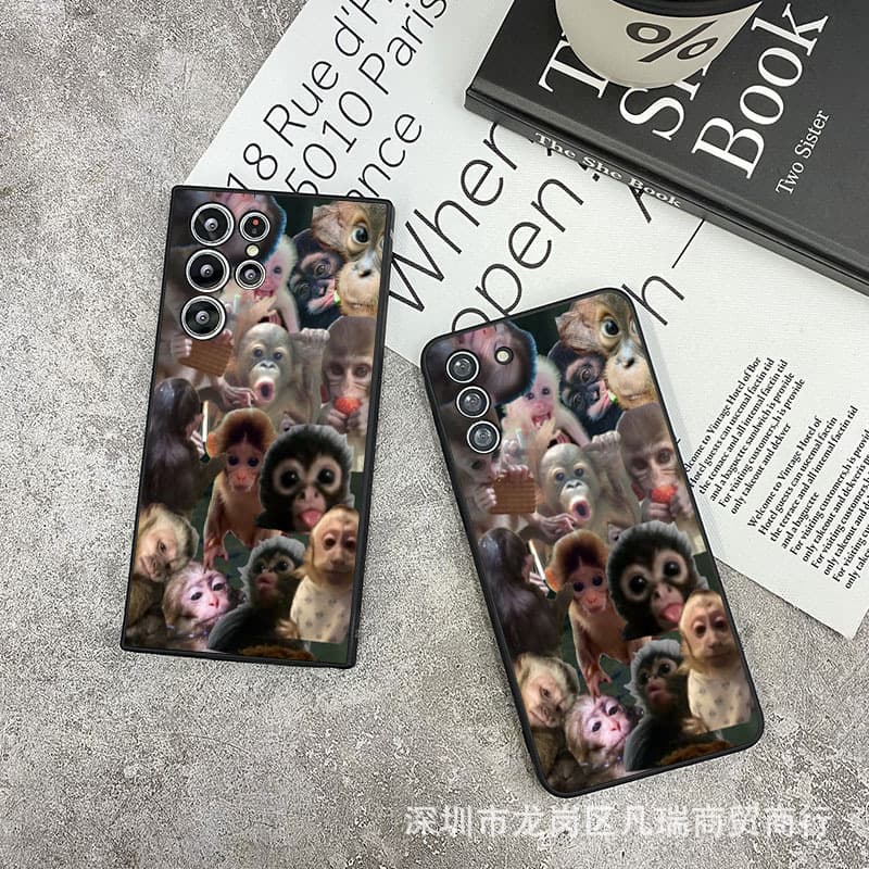 Monkey suitable for Samsung S24/S23 ULTRA mobile phone case foreign trade Galaxy S23/NOTE20 protective cover 25
