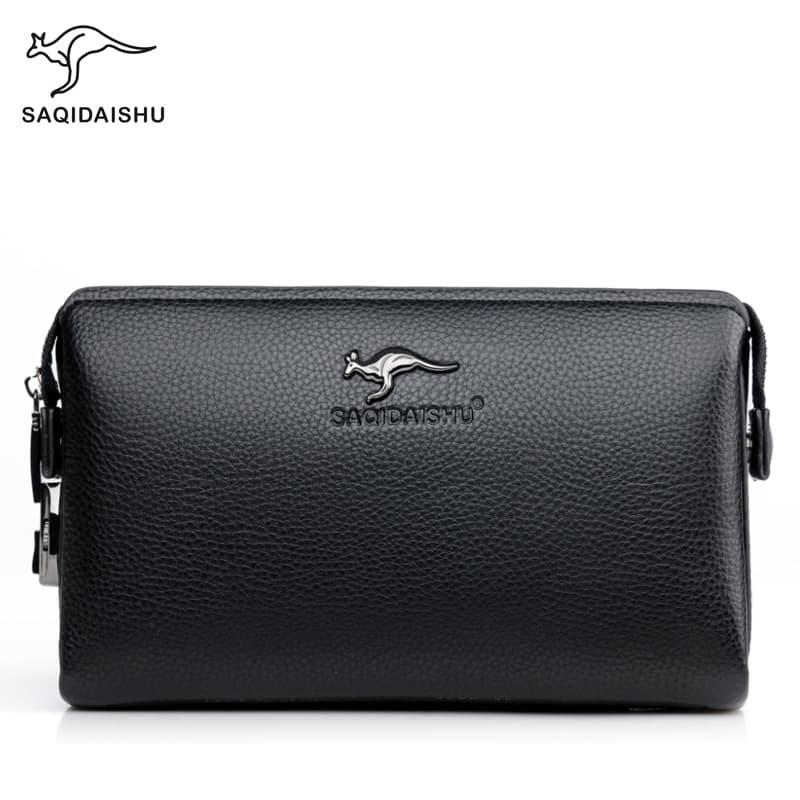 Sachi Kangaroo Wallet Men's Long Wallet Casual Business Clutch Multi-functional Phone Bag Large Capacity Handheld Bag